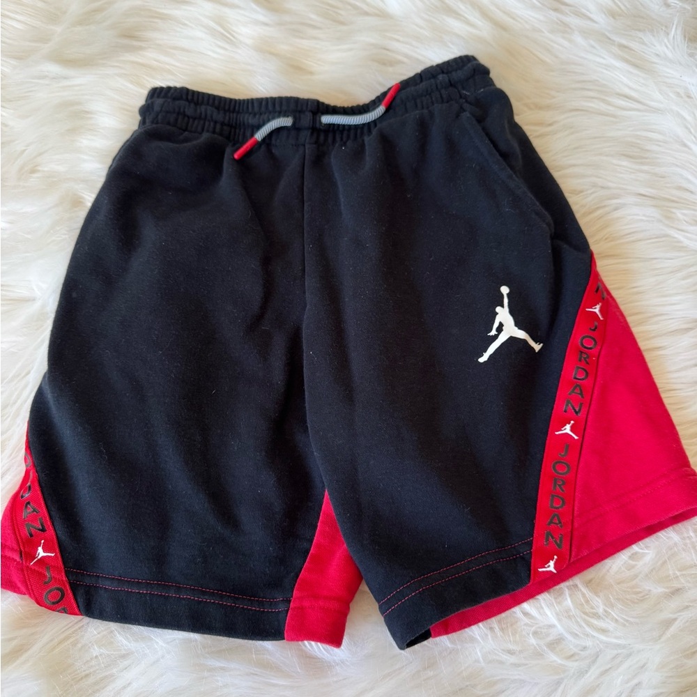 Jordan Red and Black Athletic Shorts